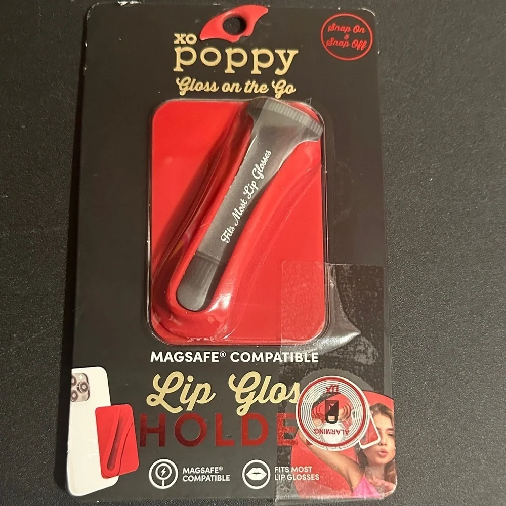 XO poppy gloss on the go phone case holder